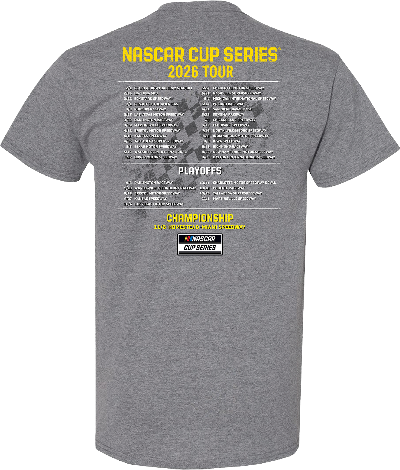 #77 Carson Hocevar 2026 Schedule T-Shirt