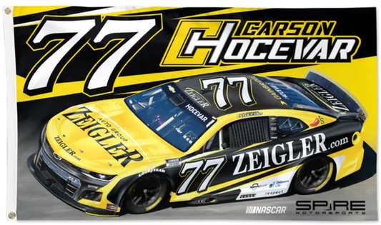 #77 Carson Hocevar Zeigler 3x5 Flag