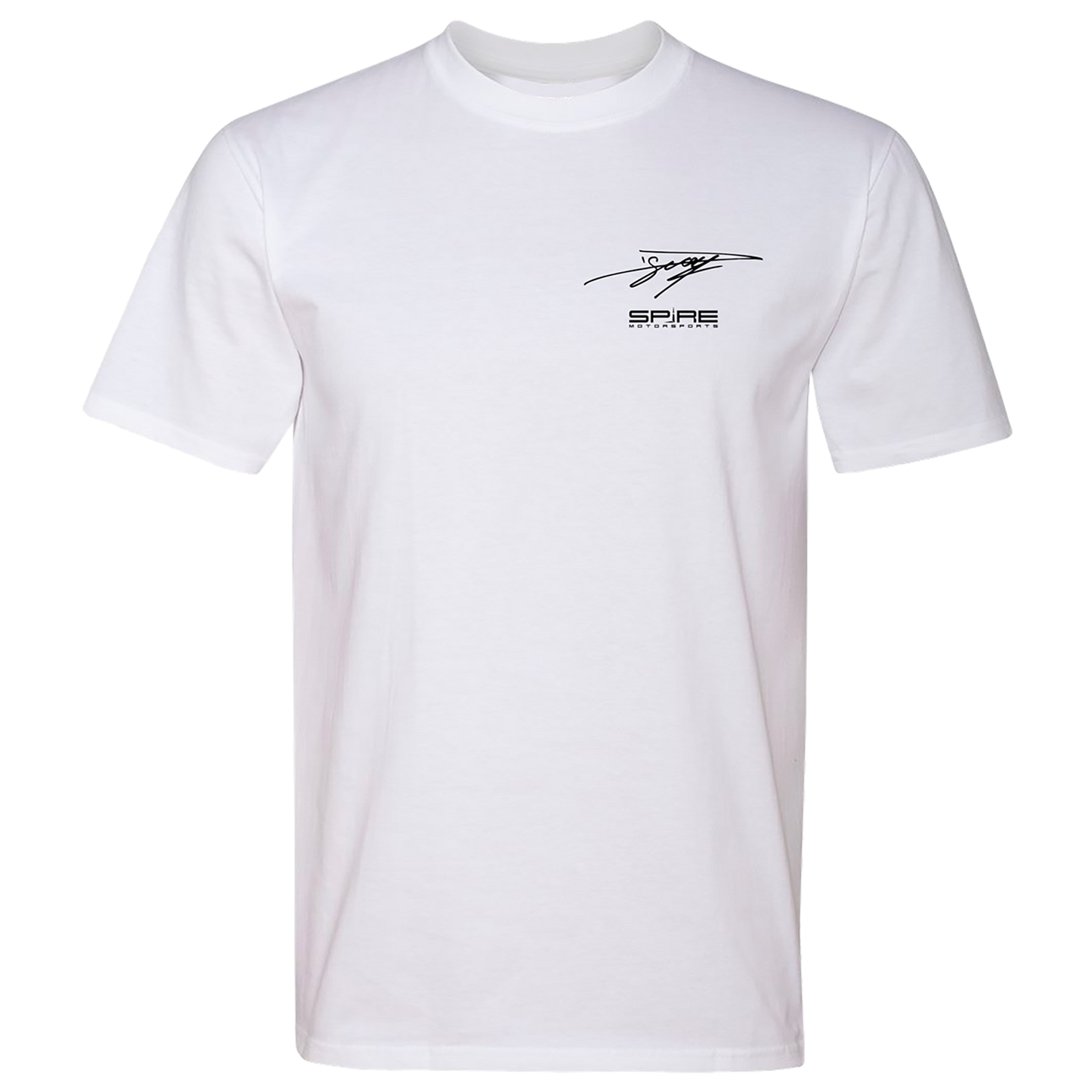 #7 Daniel Suárez Spire Motorsports Lifestyle T-Shirt (White & Black)