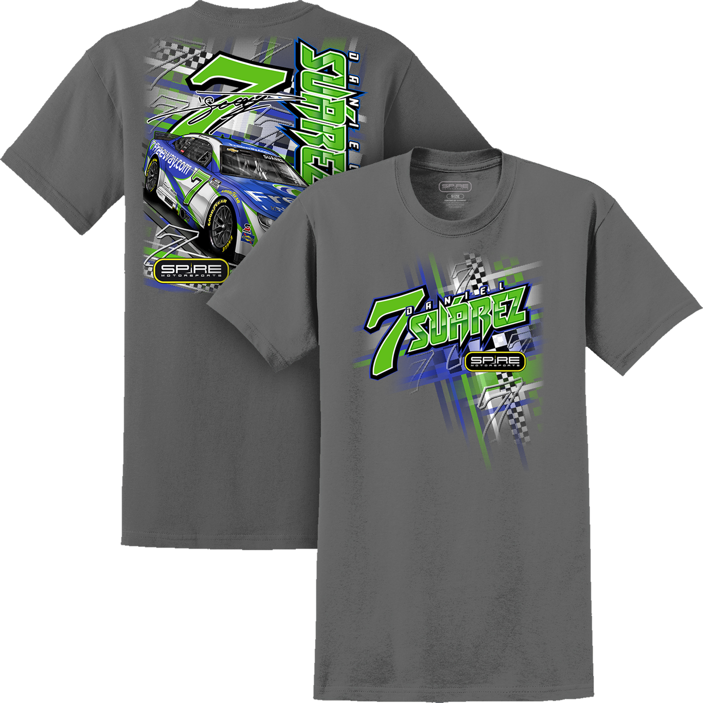 #7 Daniel Suárez Freeway Insurance T-Shirt 2.0 (Charcoal)