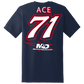 #71 Michael McDowell Modo Casino "ACE" T-Shirt 2026