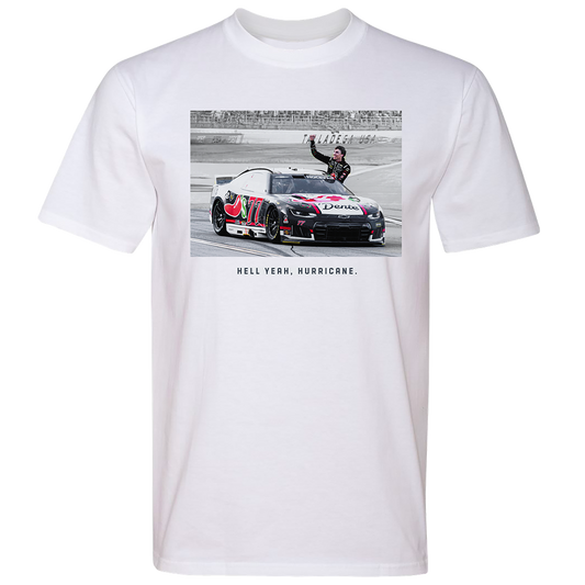 "Hell Yeah, Hurricane" #77 Carson Hocevar Chili's Win T-Shirt