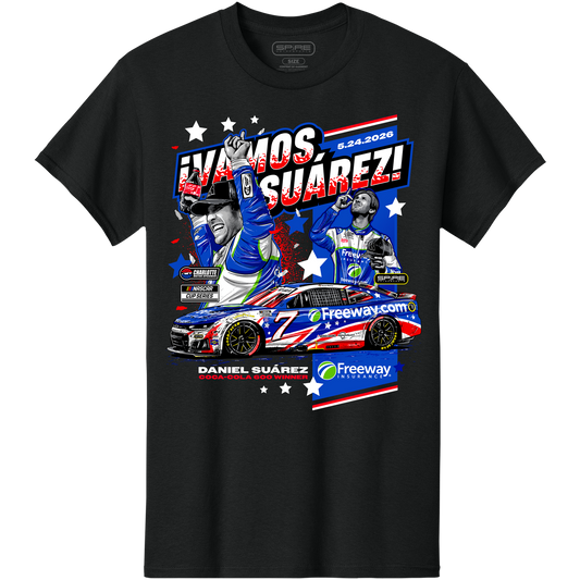 #7 Daniel Suárez Freeway Insurance Coca-Cola 600 Win T-Shirt 2026
