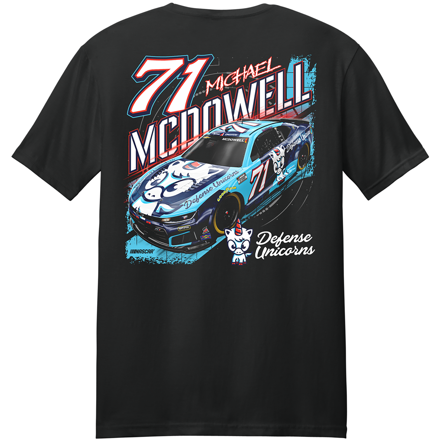 #71 Michael McDowell Defense Unicorns T-Shirt 2026