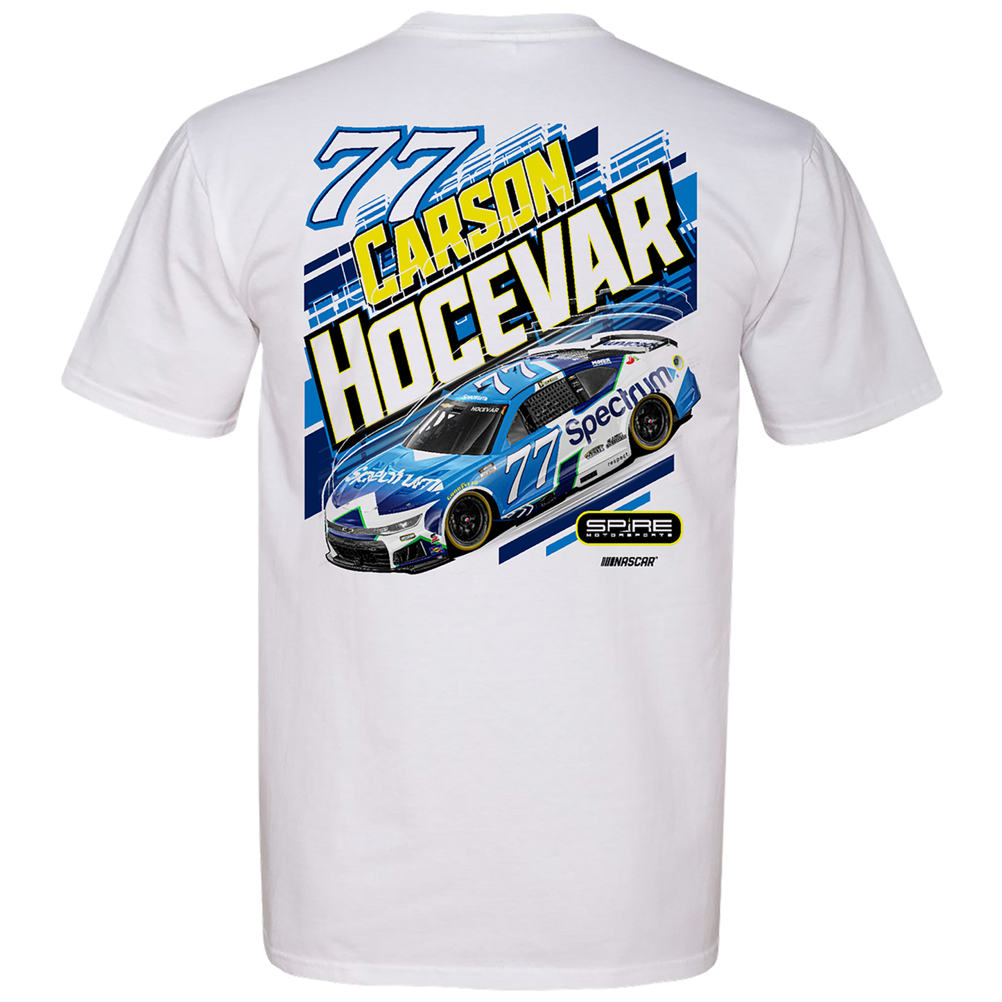 #77 Carson Hocevar Spectrum T-Shirt 2026 (White)