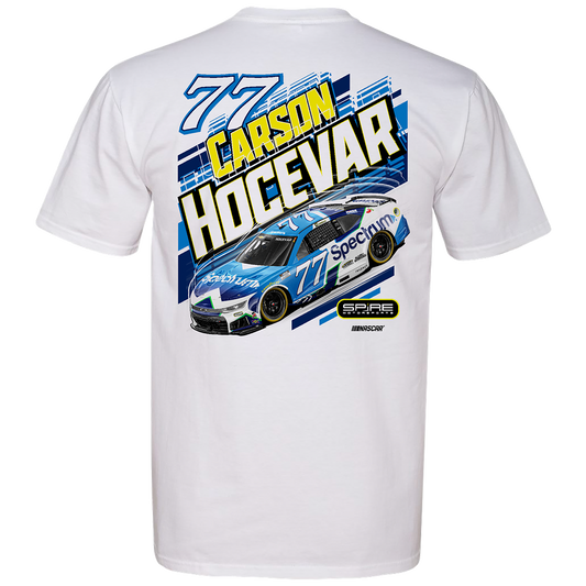 #77 Carson Hocevar Spectrum T-Shirt 2026 (White)
