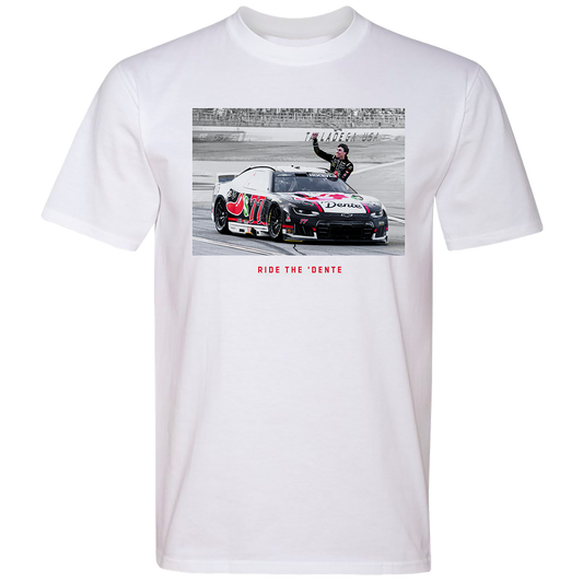 "Ride The 'Dente" #77 Carson Hocevar Chili's 'Dega Win T-Shirt