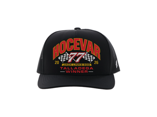 #77 Carson Hocevar Talladega Win Hooey Hat 2026 (Black)