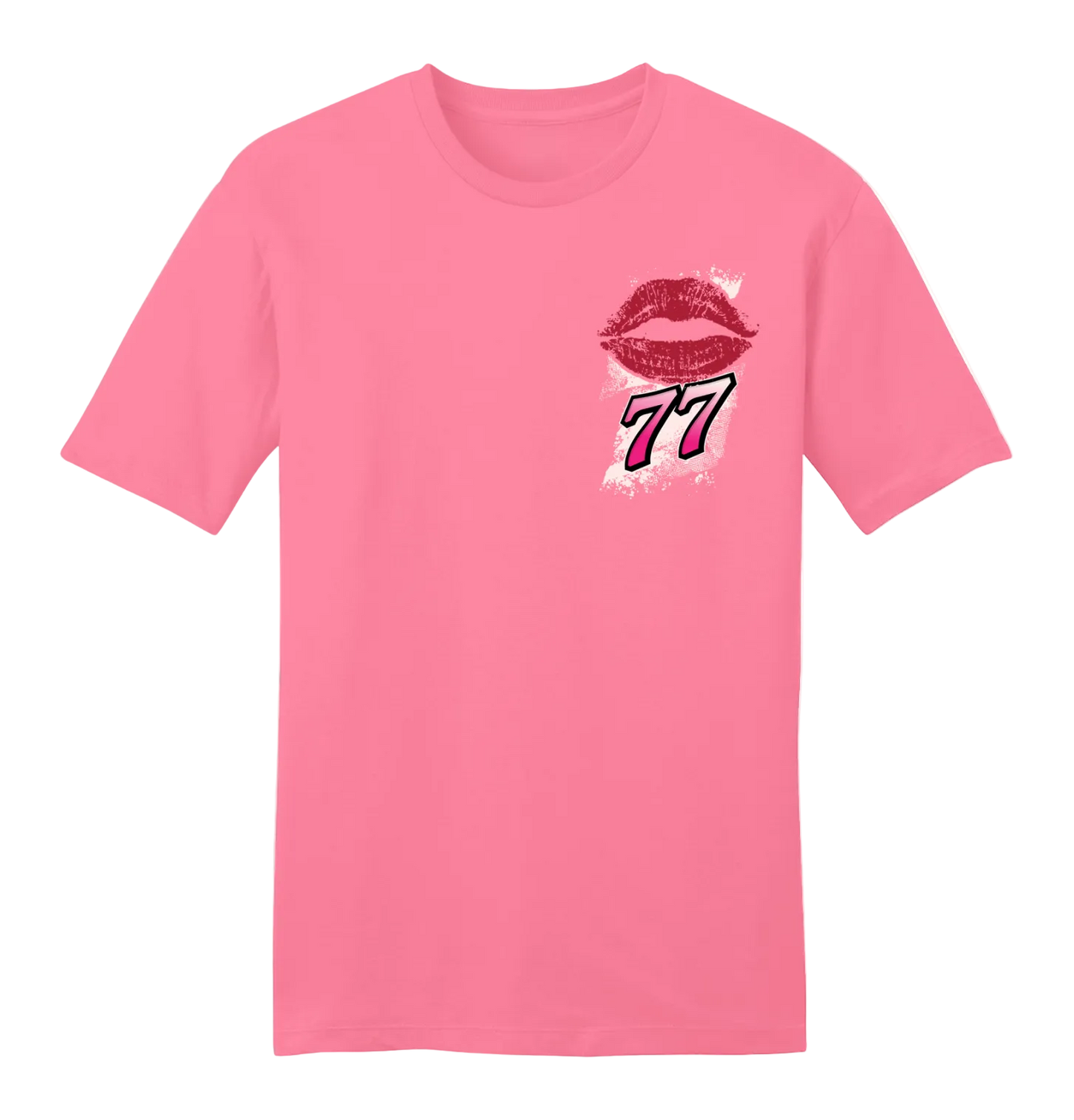 #77 Carson Hocevar Modo Casino T-Shirt 2026 (Pink & White)