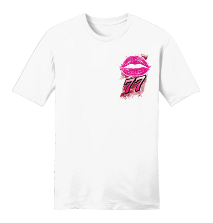 #77 Carson Hocevar Modo Casino T-Shirt 2026 (Pink & White)