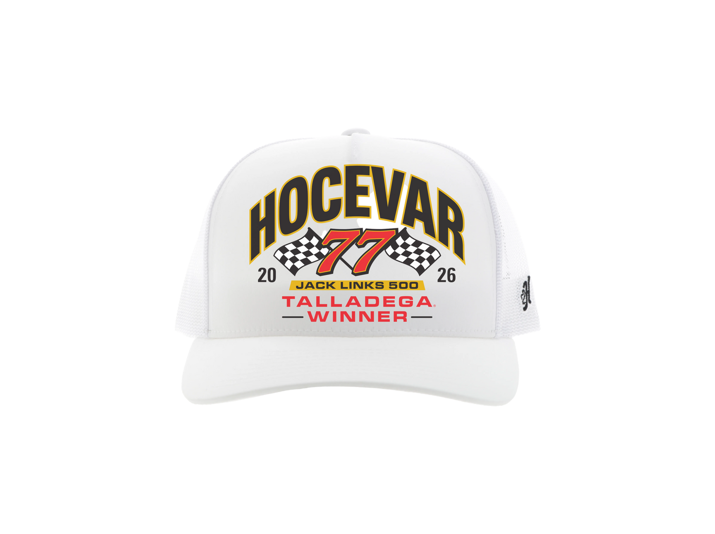 #77 Carson Hocevar Talladega Win Hooey Hat 2026 (White)