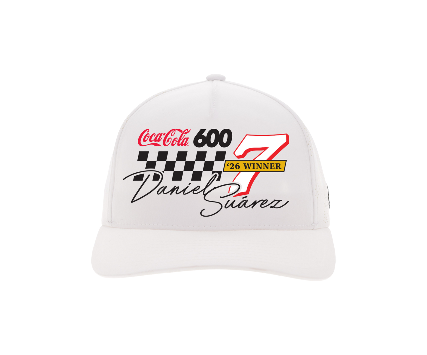 #7 Daniel Suárez Coca-Cola 600 Win Hooey Hat 2026 (White)