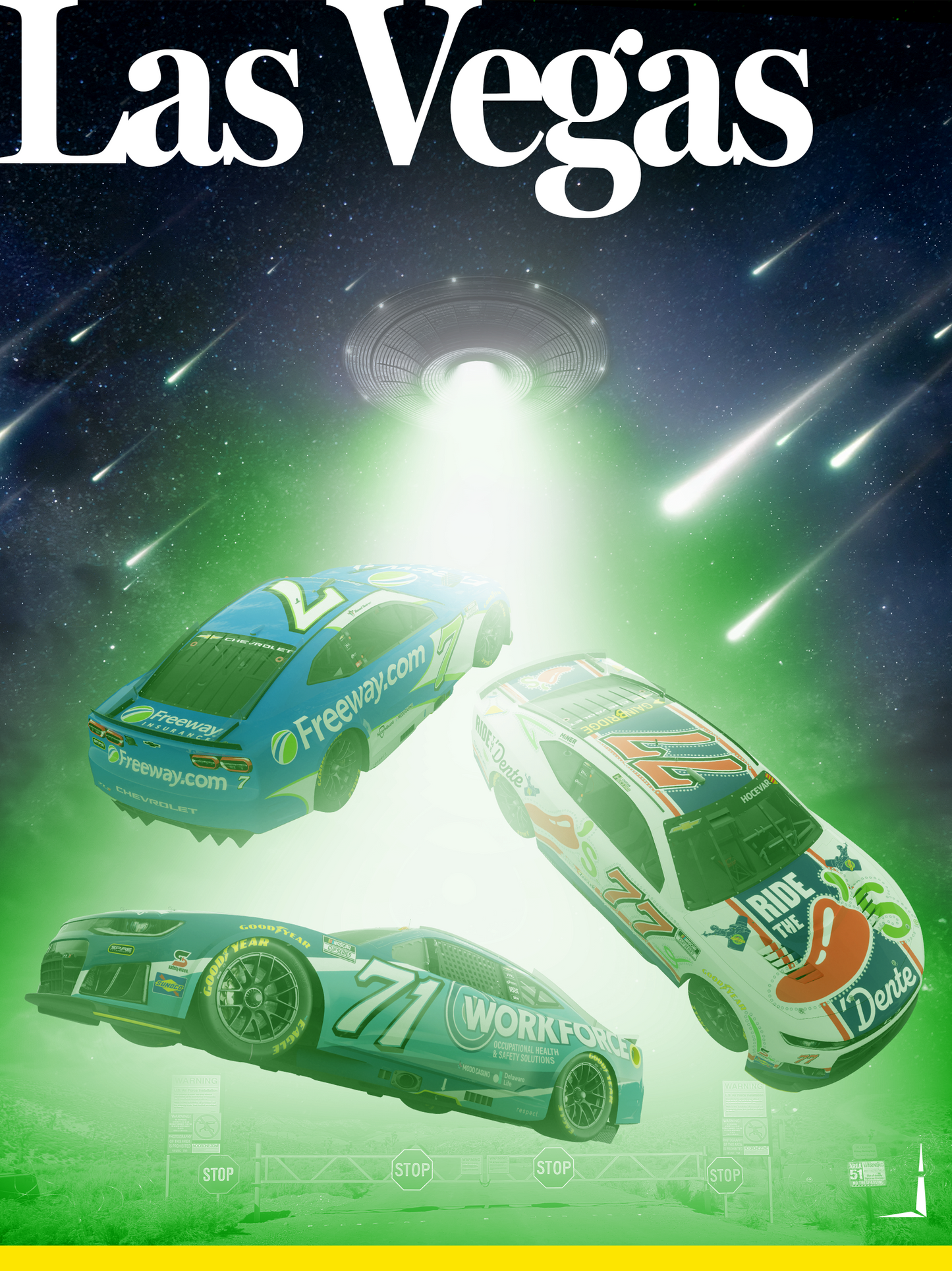 Spire Motorsports Las Vegas Weekend Poster Wall Art