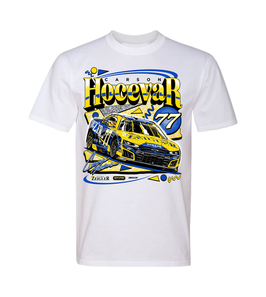 #77 Carson Hocevar Zeigler T-Shirt 2026 (White)