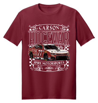 #77 Carson Hocevar Classic Collision T-Shirt (Red & Gray)