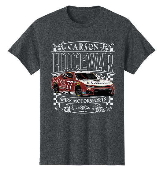 #77 Carson Hocevar Classic Collision T-Shirt (Red & Gray)